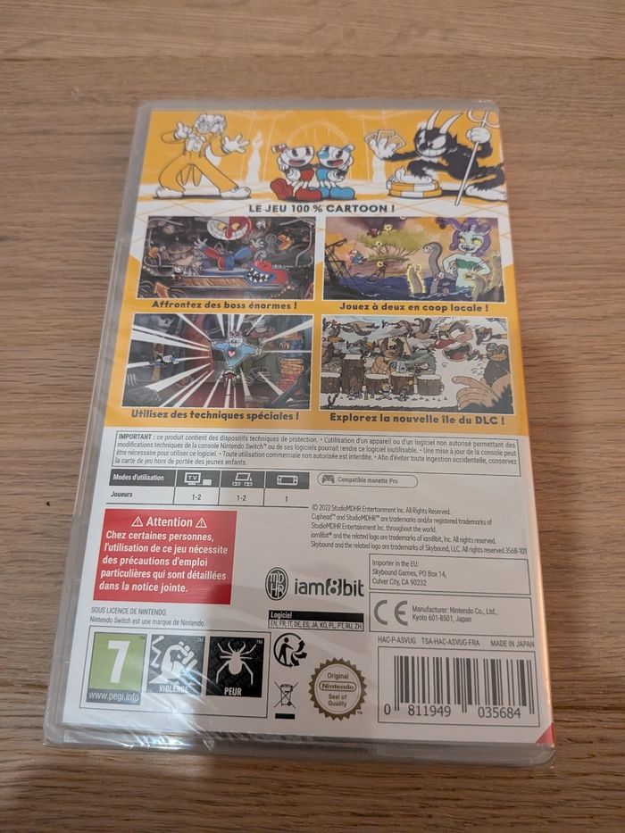 Cuphead switch neuf sous blister - photo numéro 2