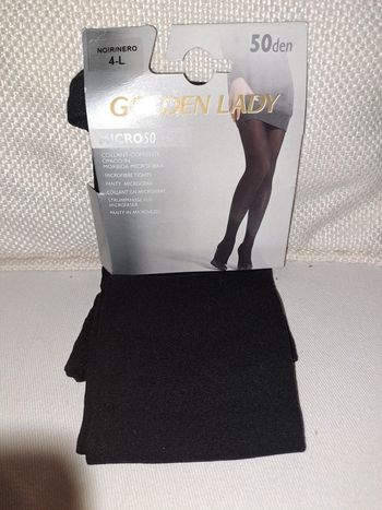 Golden lady collant noir taille L