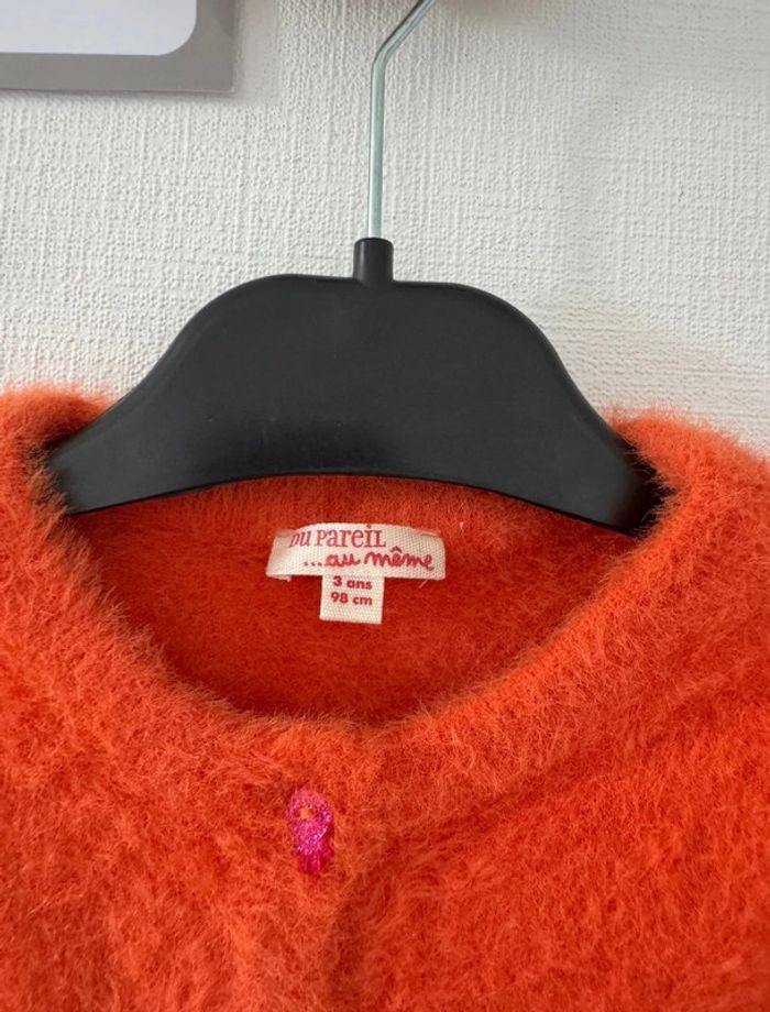 Gilet orange - taille 3 ans 🌸 - photo numéro 2