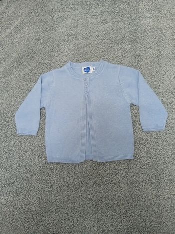 Gilet bleu ciel 3 mois