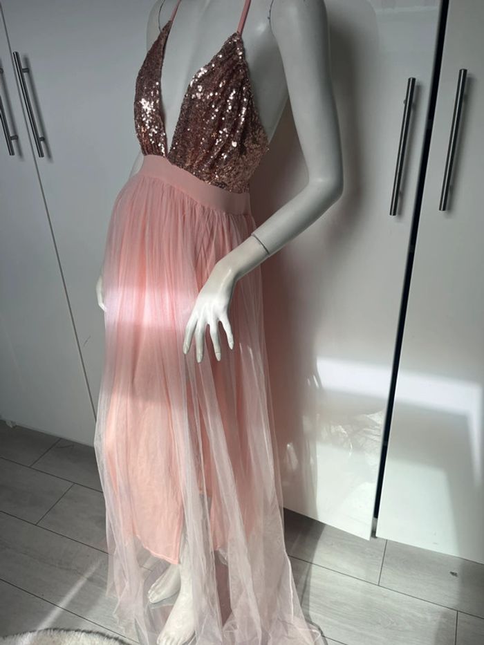 robe longue en tulle 💕rose  36/40 - photo numéro 4