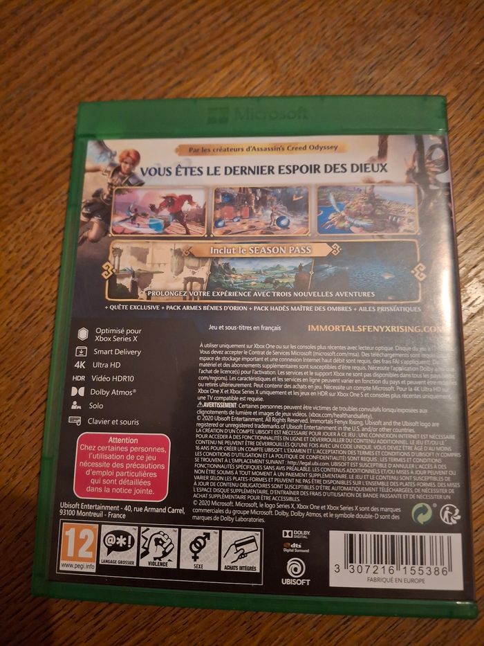 Jeu xbox one et serie x  immortals fenyx rising edition gold - photo numéro 2