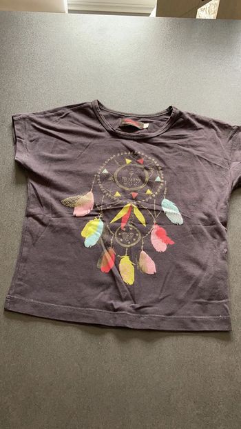 Catimini tee shirt haut vêtement fille enfant taille 6 ans