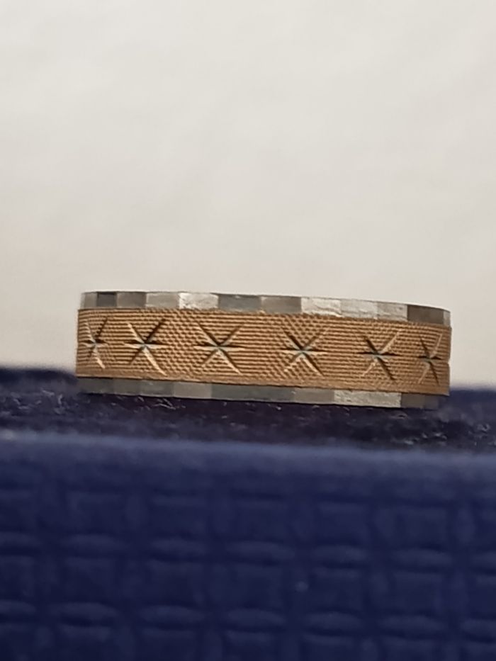 Bague plaqué or et argent. - photo numéro 3