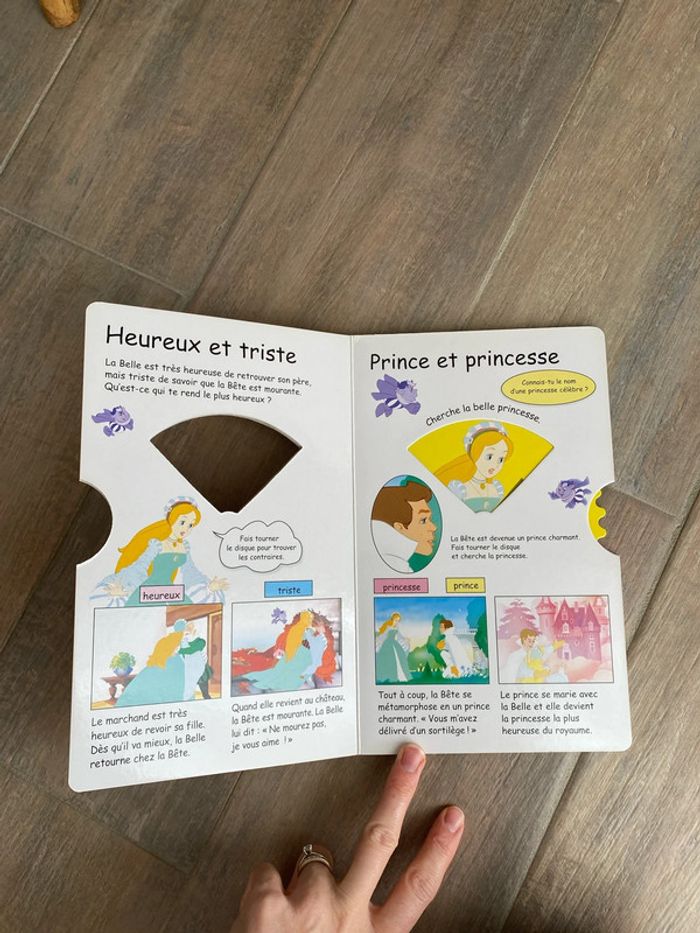 Livre je lis j’apprends les contraires avec la belle et la bête - photo numéro 3