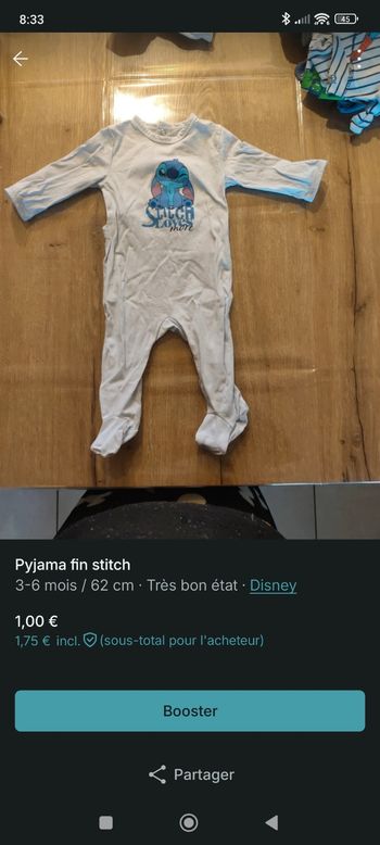 Pyjama fin