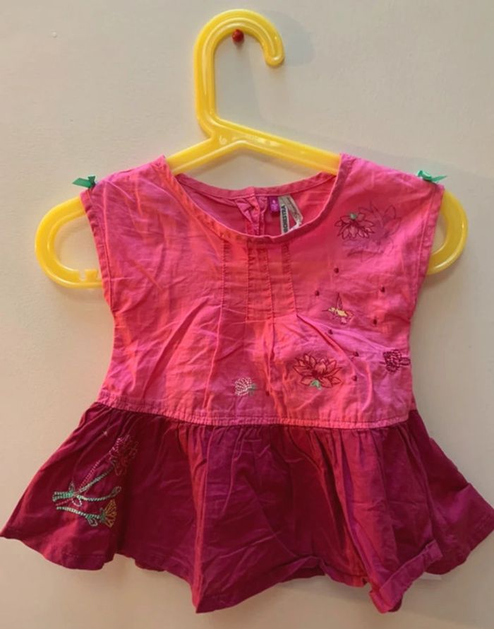 Combinaison Robe Orchestra Rose Foncé 6 Mois - photo numéro 4