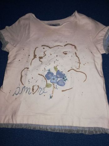 Tee-shirt manches courtes fille 3 mois