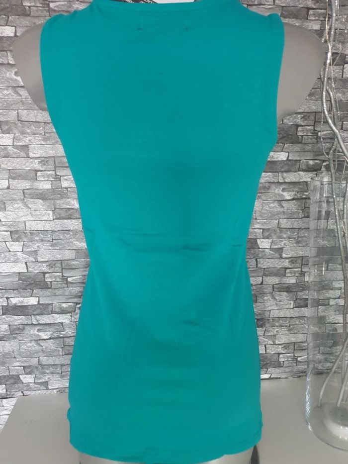 Débardeur à dentelle vert Taille M - photo numéro 2