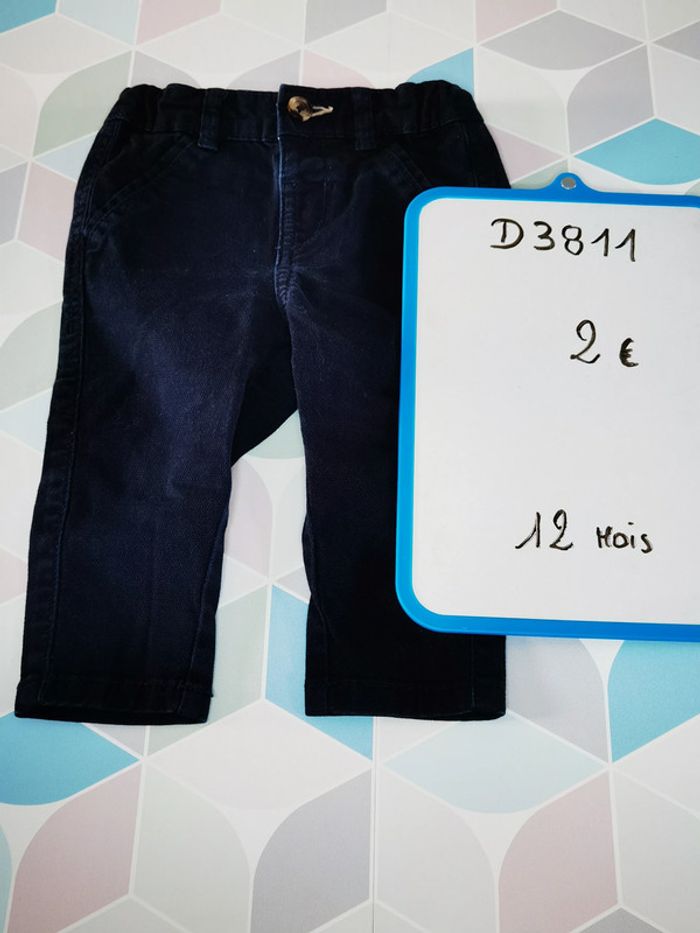 D3811 - pantalon garçon 12 mois - photo numéro 3