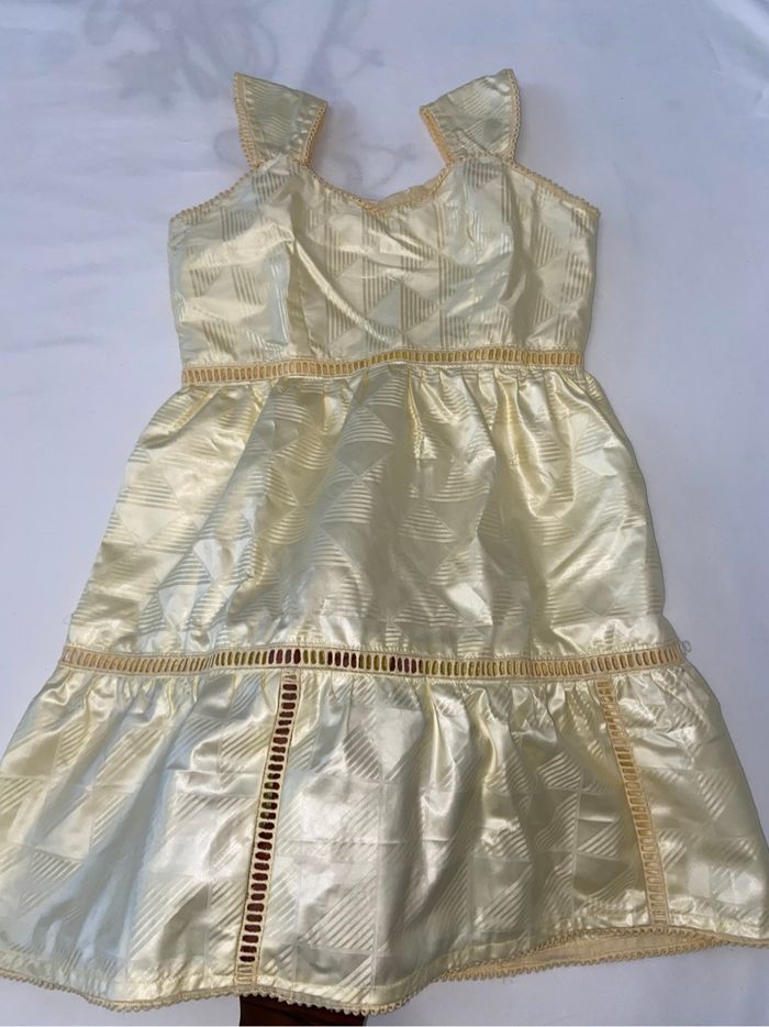 Robe en bazin getzner fille couleur beige - photo numéro 6