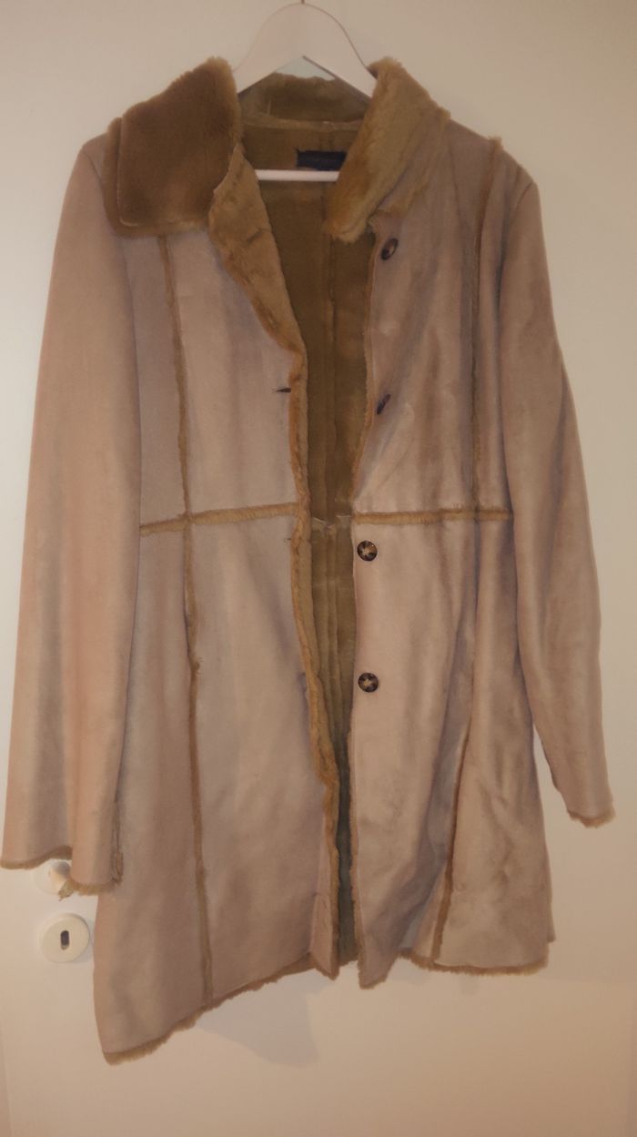 Manteau long camel