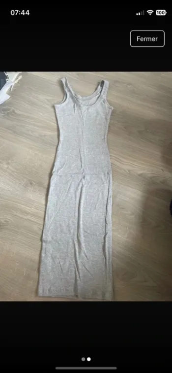 Robe longue primark 34 XS gris