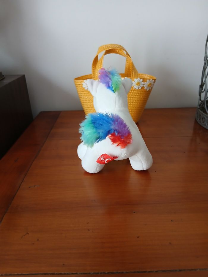 Doudou-Peluche Bébé Licorne *14 cm - photo numéro 4