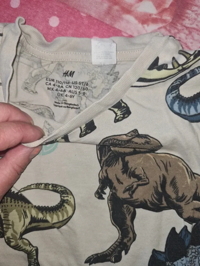 Lot de 3 tee-shirt jurassic world 5/6 ans H&M - photo numéro 7