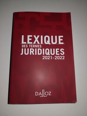 Lexique des termes juridiques 2021-2022 - éditions Dalloz