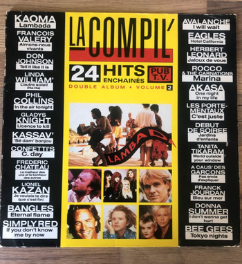 Vinyle 33 tours INCOMPLET-La compil' 24 hits enchainés