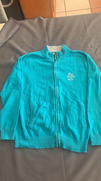 Veste zip bleu garçon 10 ans Orchestra