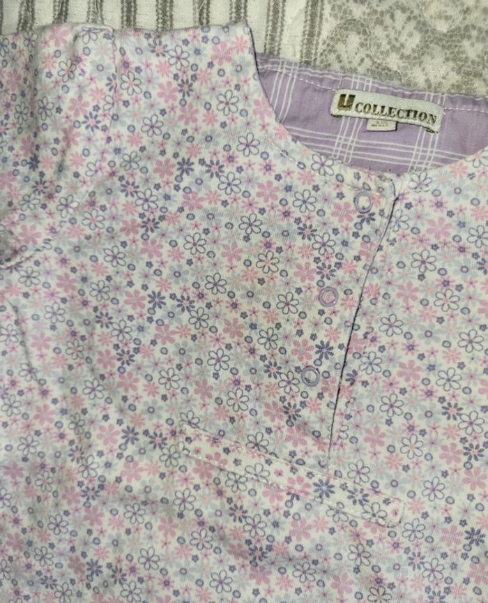 Blouse à fleurs violet 12 mois - photo numéro 3