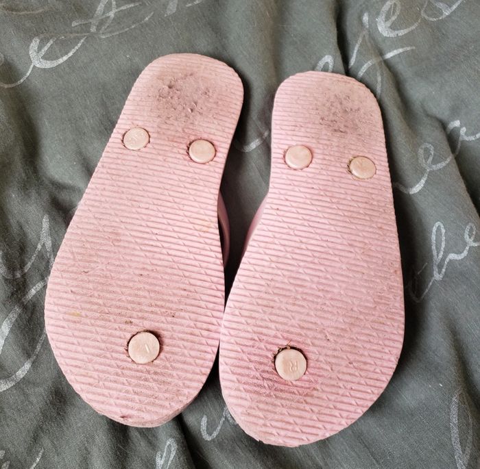 Tongs "Flamand rose" pointure 30/31 - photo numéro 2