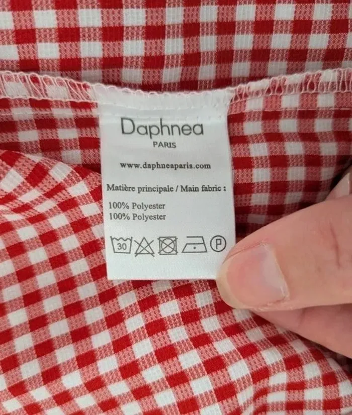 Blouse à carreaux - Daphnea - taille M - photo numéro 4