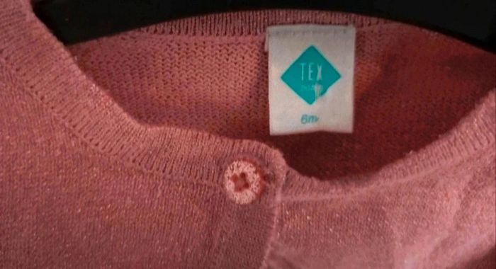 Boléro fille rose pailleté tex 6 mois - photo numéro 2