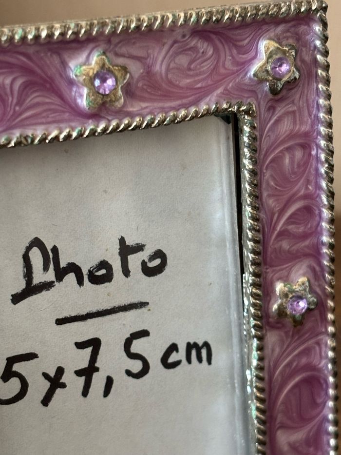 Petit cadre photo floral vintage à poser - photo numéro 6