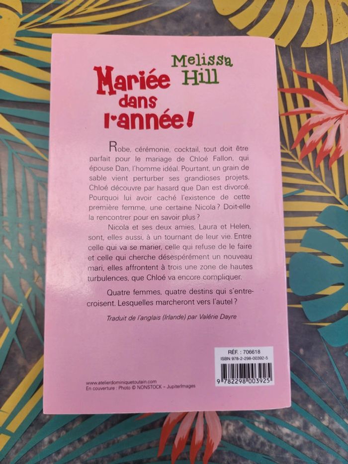 Livre broché "mariée dans l'année" de Melissa Hill - photo numéro 2