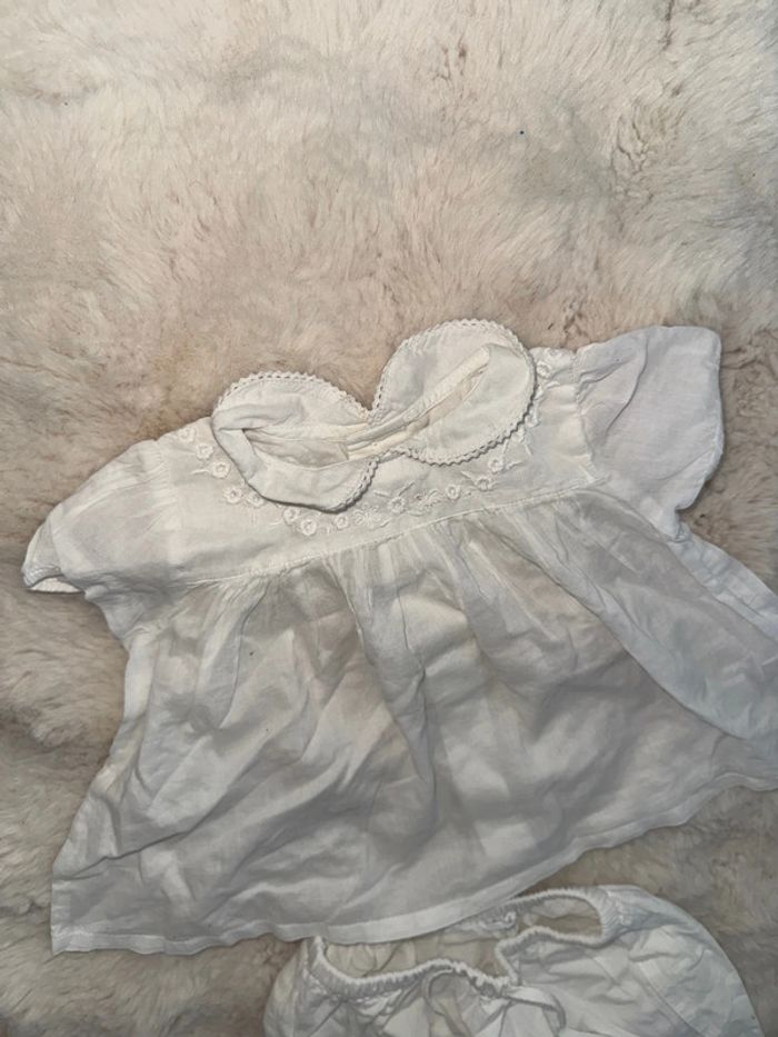 Magnifique ensemble bout chou blanc 6 mois - photo numéro 5