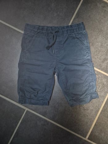 Short bleu la halle