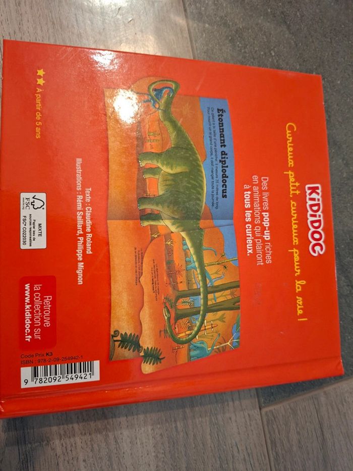 Livre kididoc les dinosaures - photo numéro 6