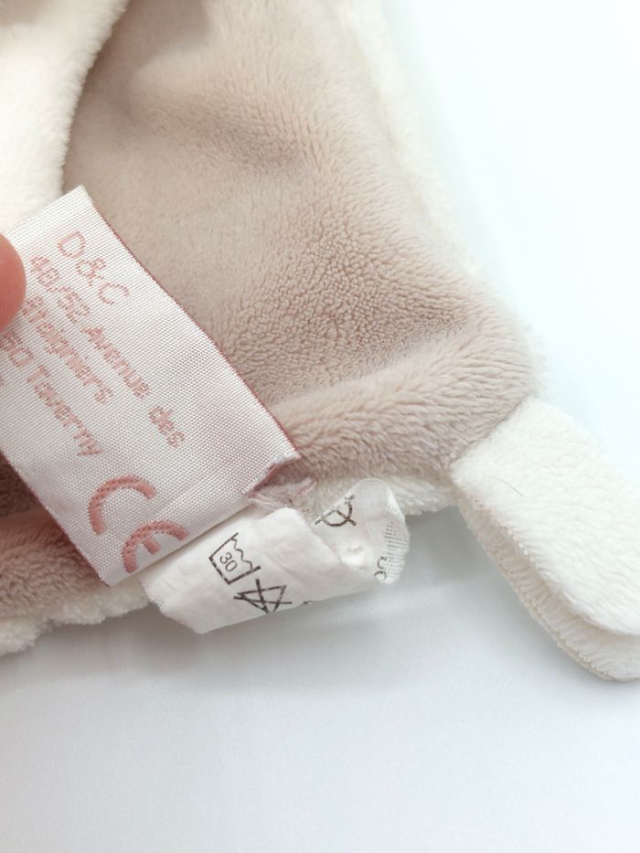 Doudou plat chien marron beige blanc Alinéa Doudou et Compagnie DC2239al - photo numéro 3