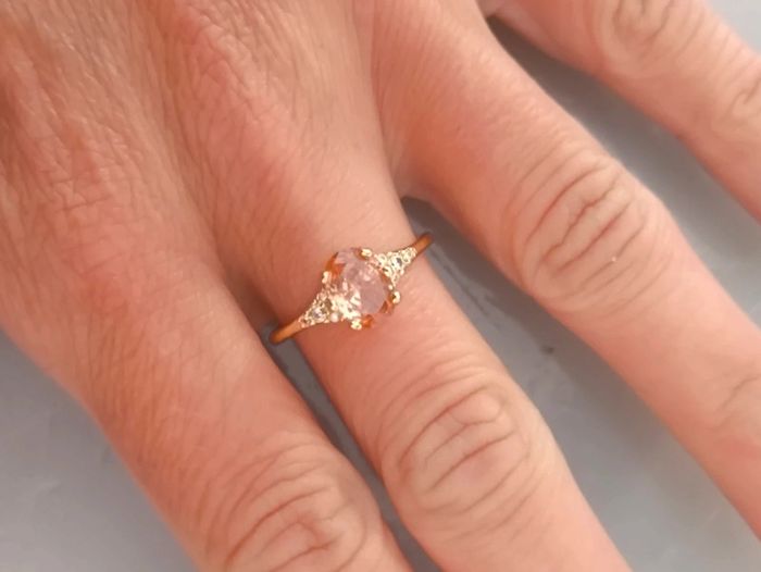 Bague pierre orange