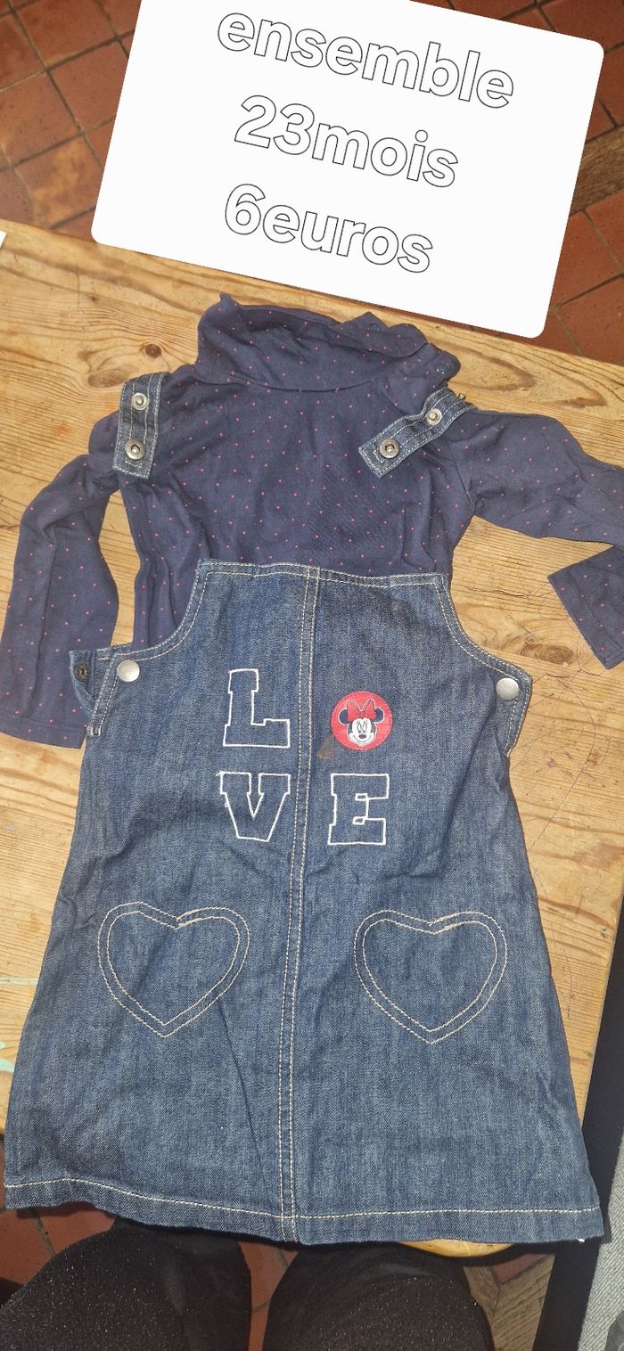 Ensemble salopette robe