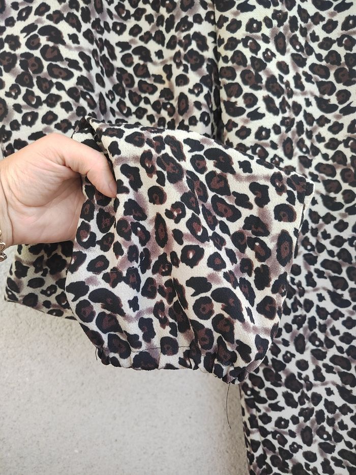 Pantalon imprimé léopard femme – Taille 46/48– tendance et confortable - photo numéro 5