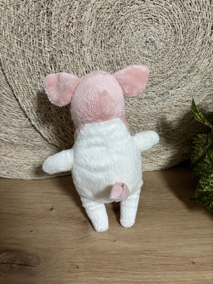 Doudou cochon rose blanc ikea - photo numéro 3