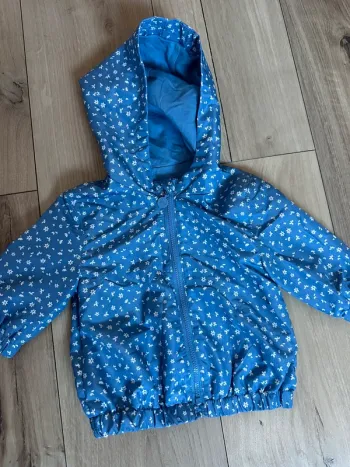 Veste manteau coupe vent Kiabi 6 mois bleu