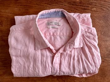 Chemise légère rose pastel homme taille M