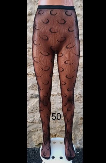 Collant résille motif fantaisie