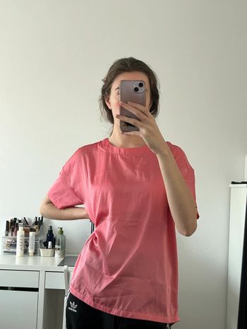 T-shirt de pyjama rose en satin ASOS Design