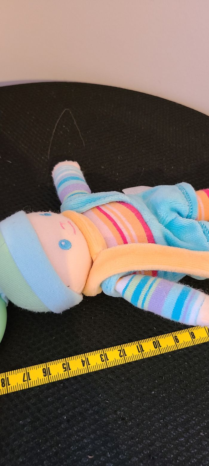 Hochet Baby corolle Arc-en-ciel bleu garçon - photo numéro 2