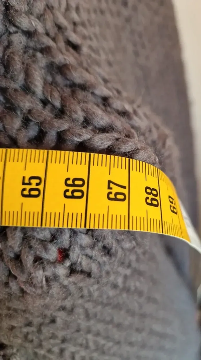 Gilet grosse maille femme Esprit gris brun L - photo numéro 3
