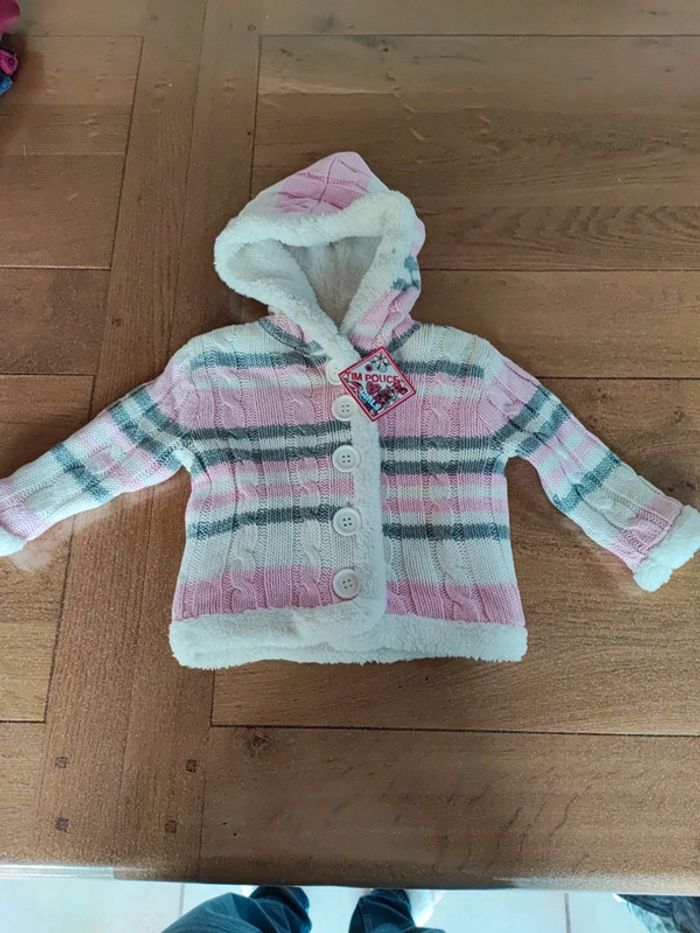 Veste laine doublé 18 mois