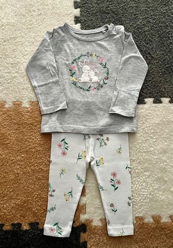 Ensemble fleurs / lapin