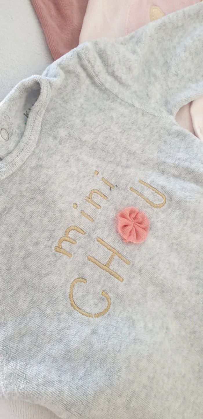 Lot de 3 grenouillères 3 mois - photo numéro 2