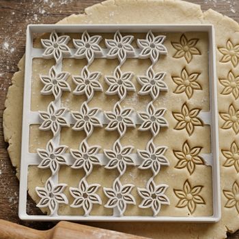 Emporte-pièce Multi-Fleurs 20 Cavités pour Biscuits Sablés et Pâte à Sucre