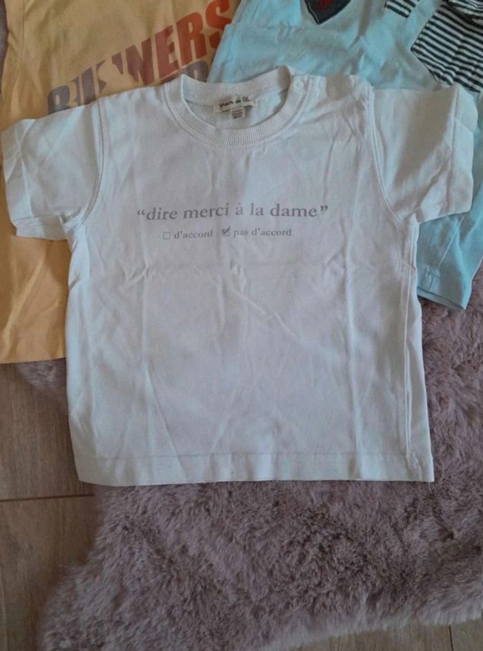 Lot polo t shirt 23 à 26 mois - photo numéro 2