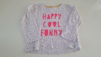 T-shirt manches longues "Happy" / Gémo / 3 ans