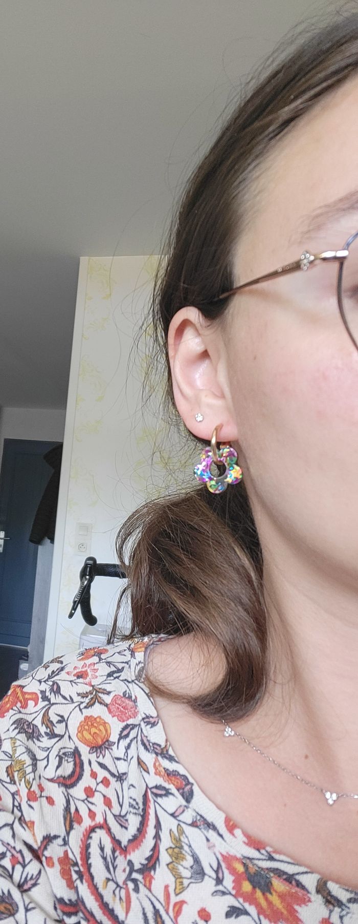 Boucles d'oreilles fleurs - photo numéro 2