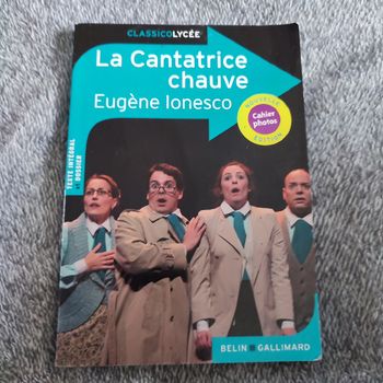 Livre La Cantatrice chauve Eugène Ionesco 